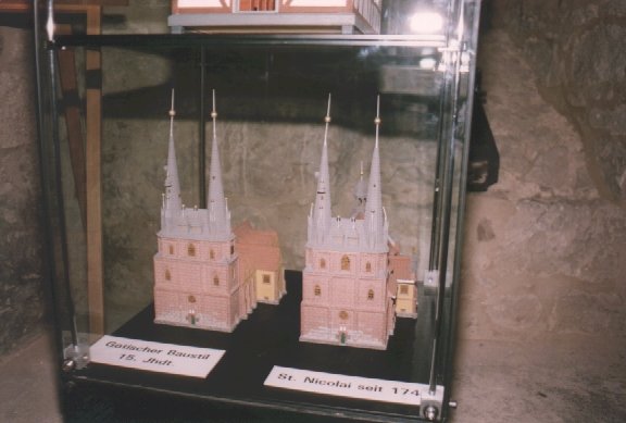 Modelle der St. Nicolai-Kirche